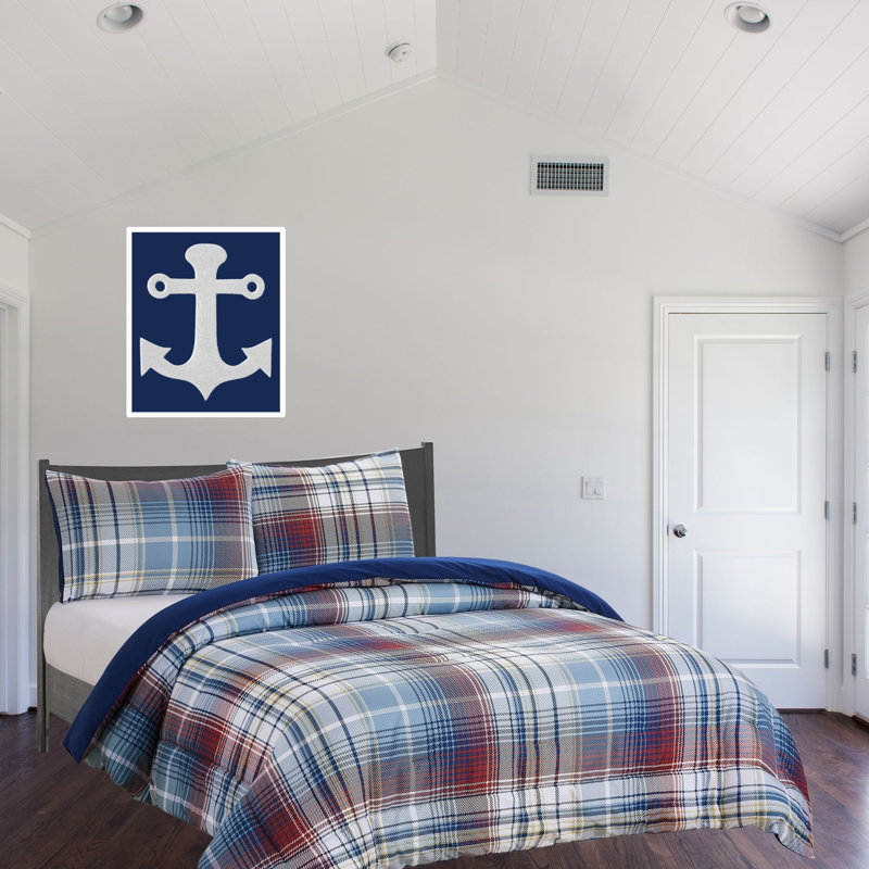 Modern & Contemporary Geometric Shapes Comforter, Full Comforter + 1 Sham