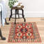 Adrien Hand-Tufted Wool Burnt Sienna/Navy/Beige Area Rug