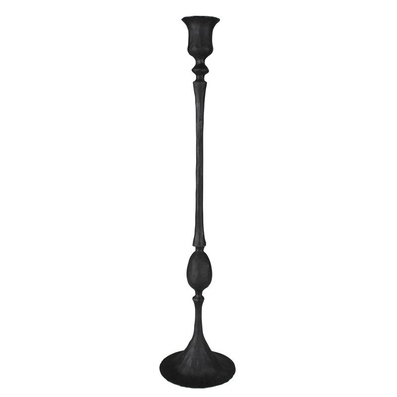 Metal Tabletop Candlestick, 17" H x 4" W x 4" D