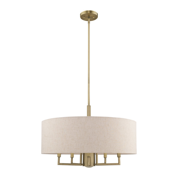 Flaire 6 - Light Dimmable Drum Chandelier