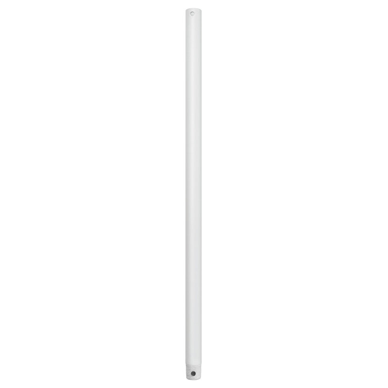 Tige de ventilateur de plafond, Blanc mat, H 24 po x l 1 po x P 1 po