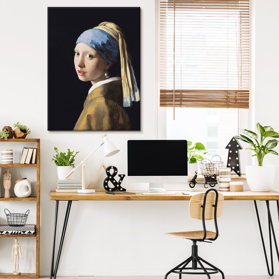 Leinwandbild Girl With A Pearl Earing von Jan Vermeer