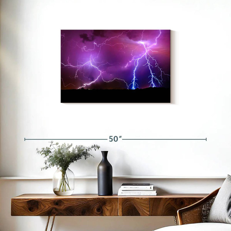 Alvord Arlington Lightning Storm, H 20 po x l 30 po
