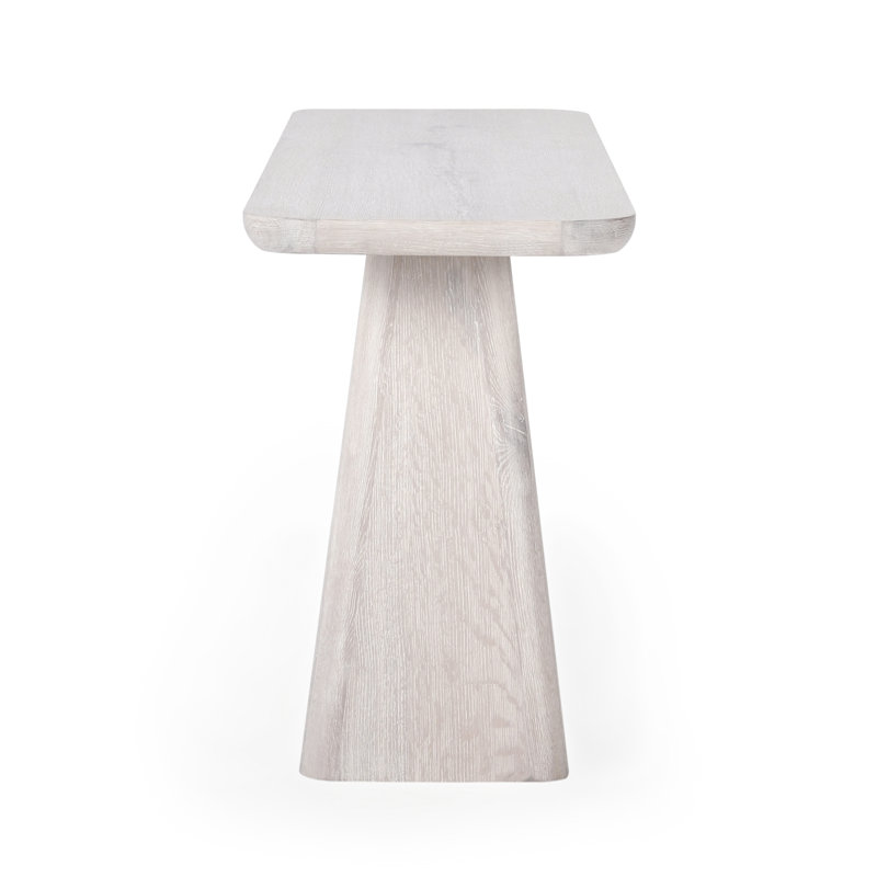 72'' W Console Table, White Wash