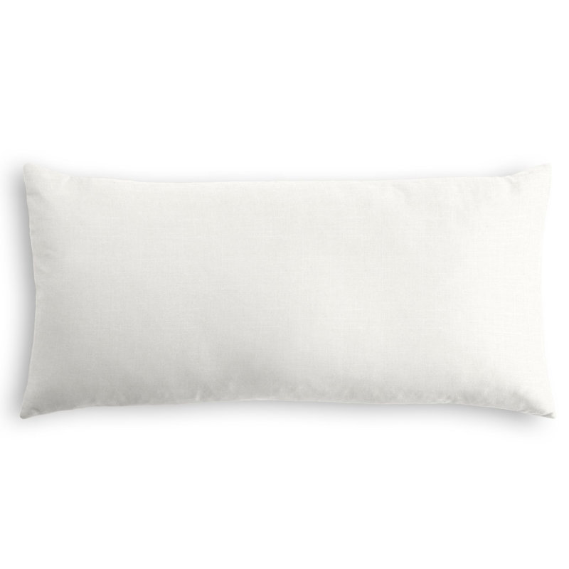 Housse de coussin rectangulaire et insert, 14 po x 36 po, Ivoire