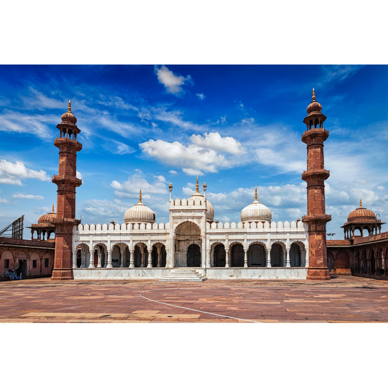 Moti Masjid Pearl Mosque, Bhopal, India - Wrapped Canvas Print, 81cm H x 122cm W x 3.8cm D