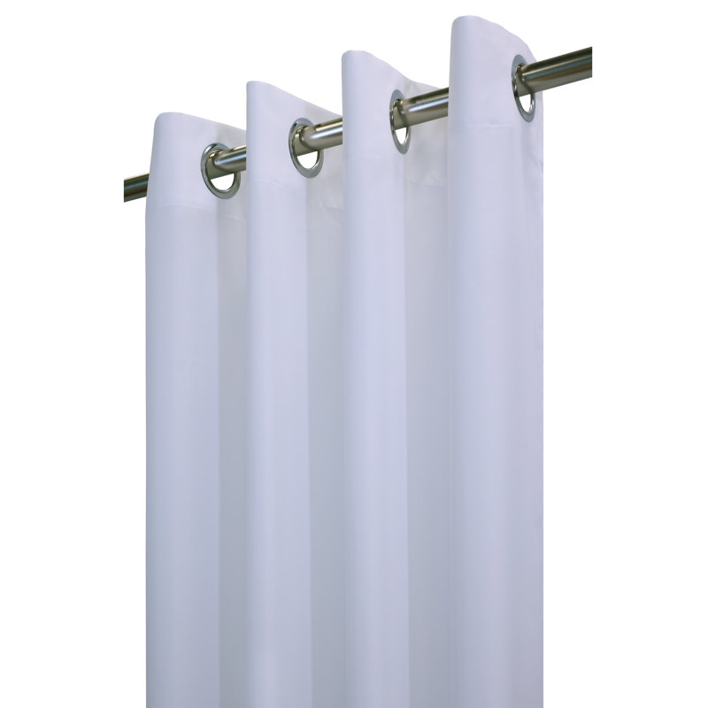 Idalia Semi Sheer Curtain Pair, 50" W x 84" L, White
