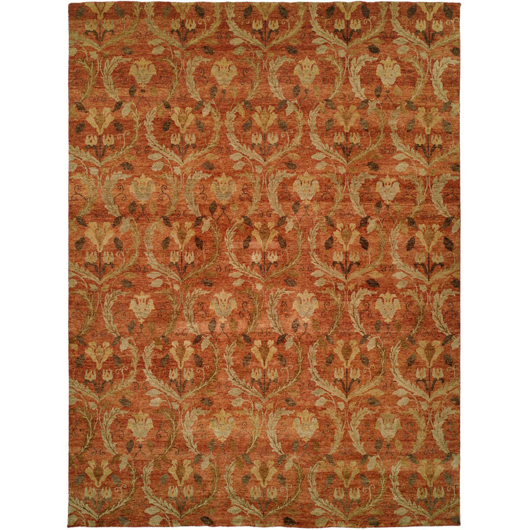Wool Floral Indoor Rug