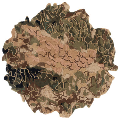 Fifth Avenue 754 Hand Tufted 70% Wool; 20% Viscose; 10% Cotton Abstract Rug