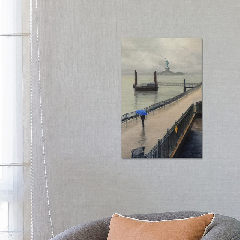 Red Hook - In The Rain by Nick Savides - Wrapped Canvas Painting, 66.04 cm H x 45.72 cm W