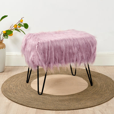 Keilia Upholstered Faux Fur Standard