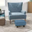 40cm Wide Tufted Solid Colour Footstool Ottoman-1502491695