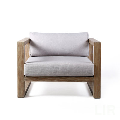 Fauteuil d'extérieur en bois d'eucalyptus Paradise