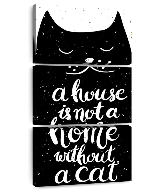 Cat Lovers Typography, 44" H x 21" W