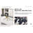 Rectangular Glass Dining Table With  0.39" Tempered Glass Top