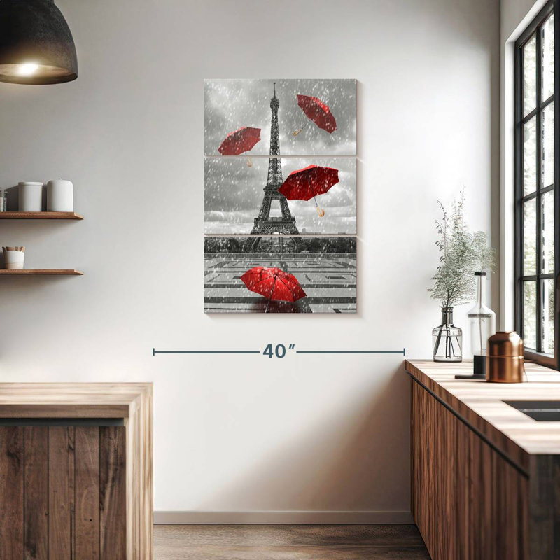 Parasols Masam Pop Red Paris, H 38 po x l 24 po