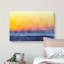 Orange Sunset Abstract - Wrapped Canvas Painting-56630642