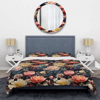 Design Art Cosmic Botany Botanical Pattern Iii Bedding In Multicolor