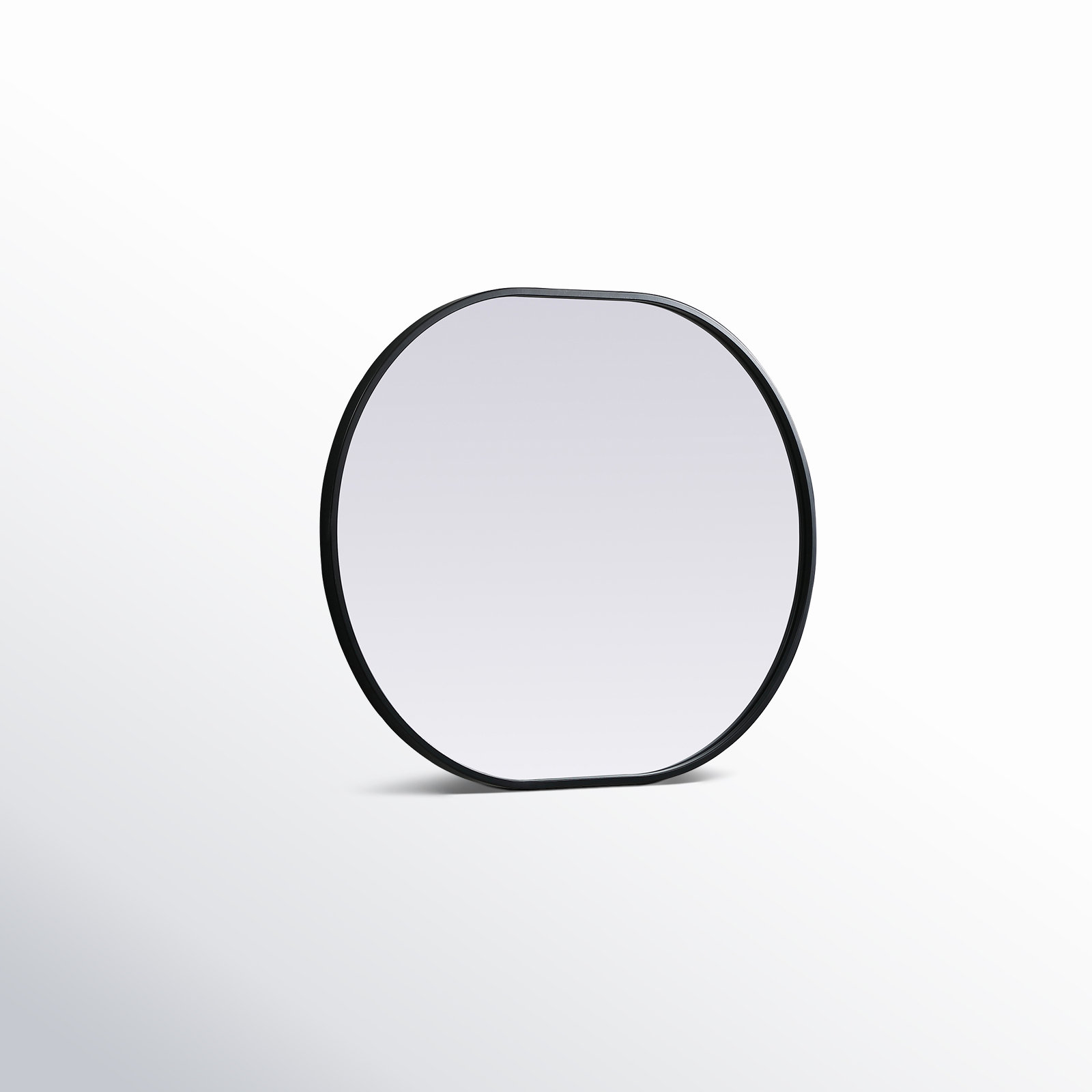 Sabine Metal Pill Wall Mirror, Black, 30" x 24"