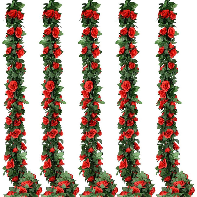 Ensemble de 5 guirlandes de fleurs artificielles