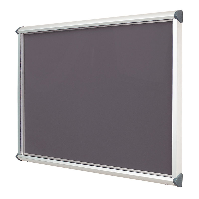 Exterior Wall Mounted Bulletin Board, 57cm H x 71.2cm W, Green, Gunmetal