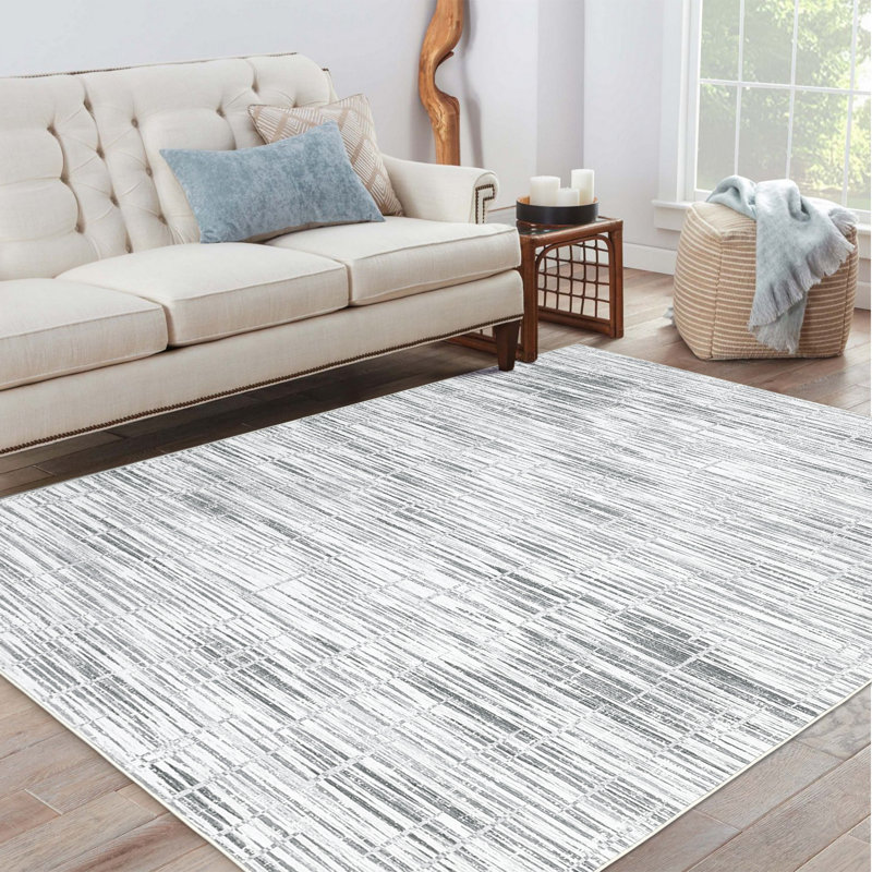 Tapis de salle à manger à rayures, Rectangle 10 pi x 13 pi
