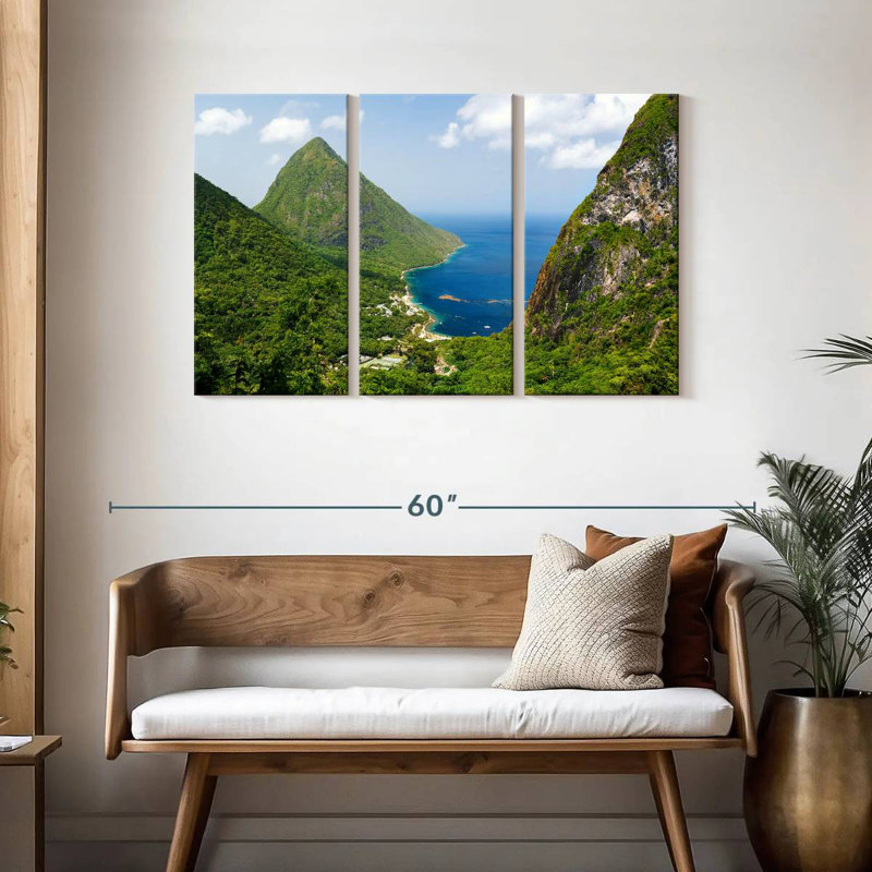 Montagnes Gillard Piton, H 28 po x l 45 po