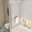 Pare-baignoire baignoire avec verre trempé-113150531