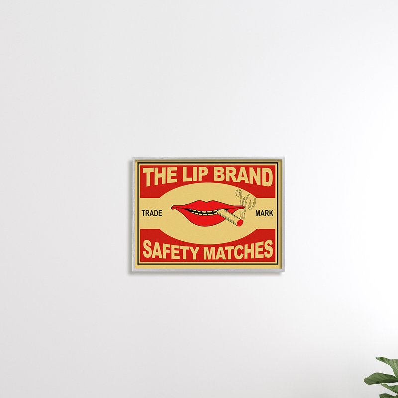 Crayon de sécurité The Lip Brand, Giclée encadrée blanc bord de mer, H 16 po x l 20 po