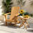 Outdoor Patio Teak Curveback Adirondack Chair