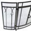 Marathovounos 3 Panel Steel Fireplace Screen