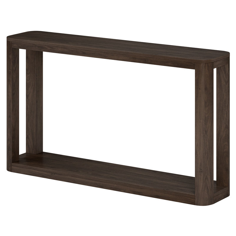 Stellan 52" Wide Rectangular Console Table, Alder Brown