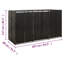 6.79 ft. W x 2.63 ft. D Poly Rattan Traditional Garbage Shed-88344685