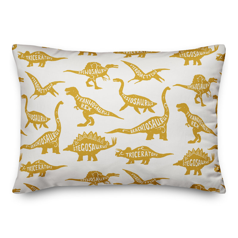 Housse de coussin rectangulaire/insert, Jaune