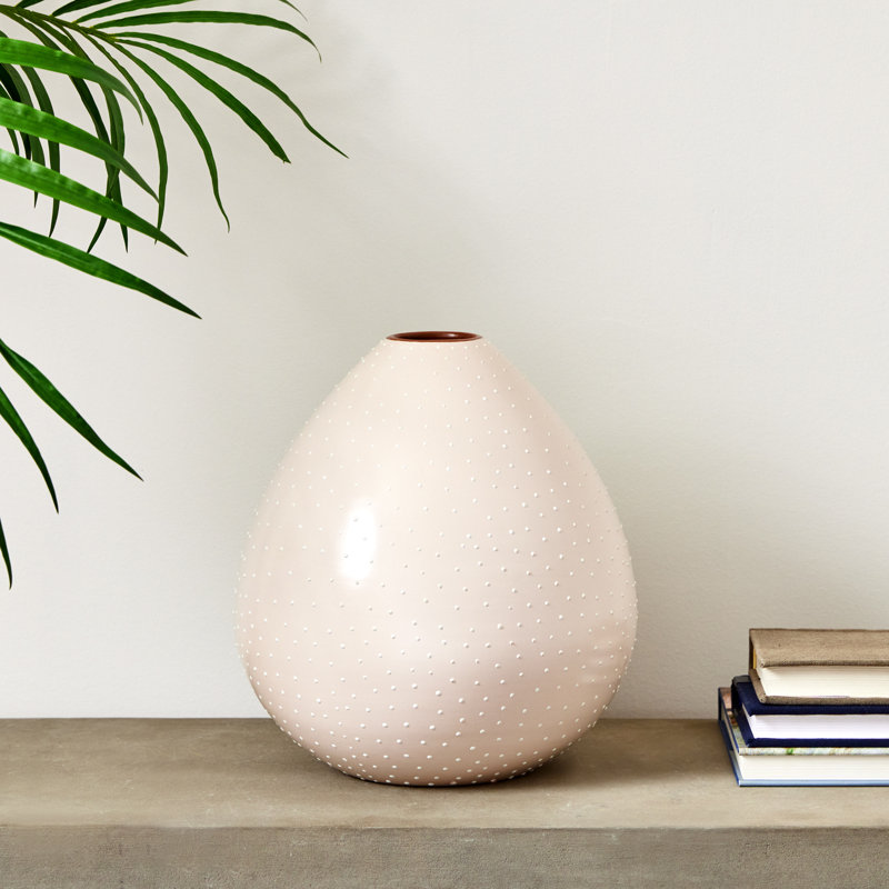 Zayas Handmade Ceramic Table Vase, White
