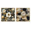 Duluth - Ensemble de 2 collages carrés floraux-102162658-102162654
