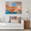 «Blue and Brown Luxury Abstract Fluid», peinture sur toile-67323062-67323063