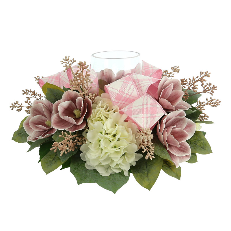Hortensia et candélabre magnolia