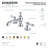 Kingston Brass Vintage Two-Handle 3-Hole Deck Mount Widespread Bathroom Faucet with Brass Pop-Up Drain-54357462