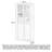 Modern Solid Oak Glass Door Bookcase