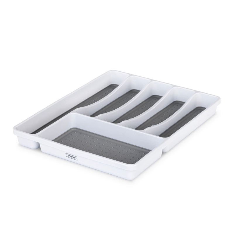 Woodside Plastic Rectangle Flatware Caddy