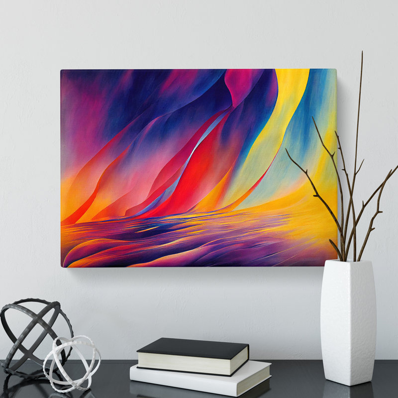 Revered Abstract Art - Wrapped Canvas, 35cm H x 50cm W x 3cm D