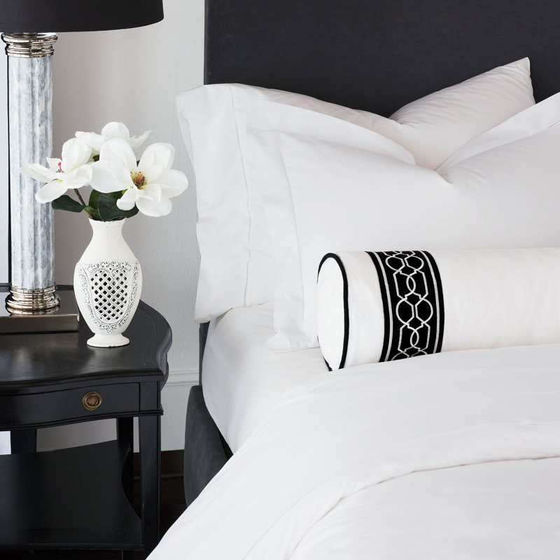 Gianna Cotton Pillow Sham, White, Standard