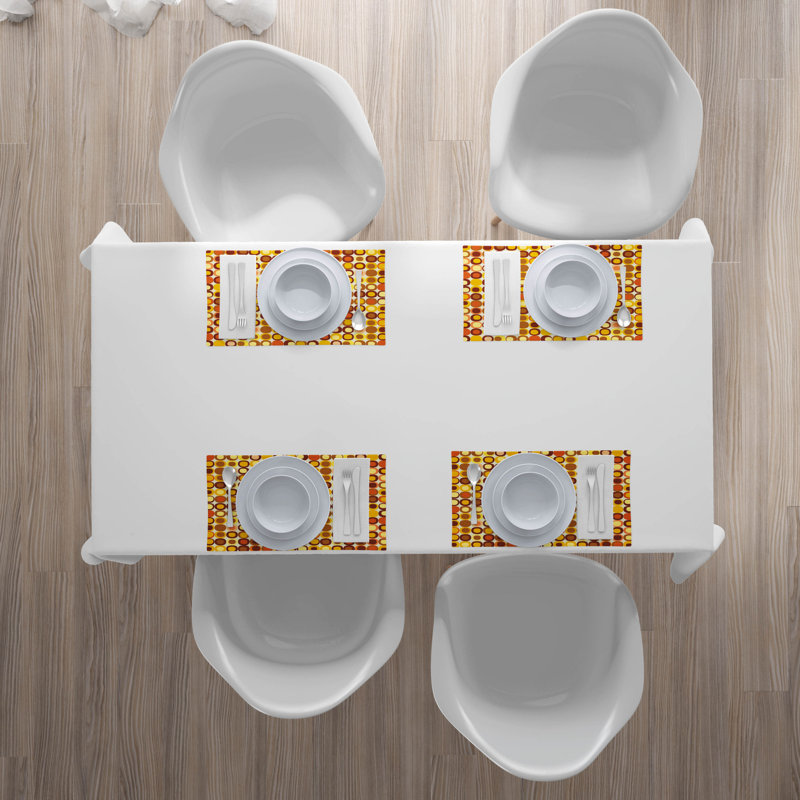 Cleary Mid Century Design Retro Square Placemat