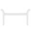 Banc blanc avec pieds tournés - créant une ambiance charmante dans la chambre à coucher et le salon, idéal pour la décoration