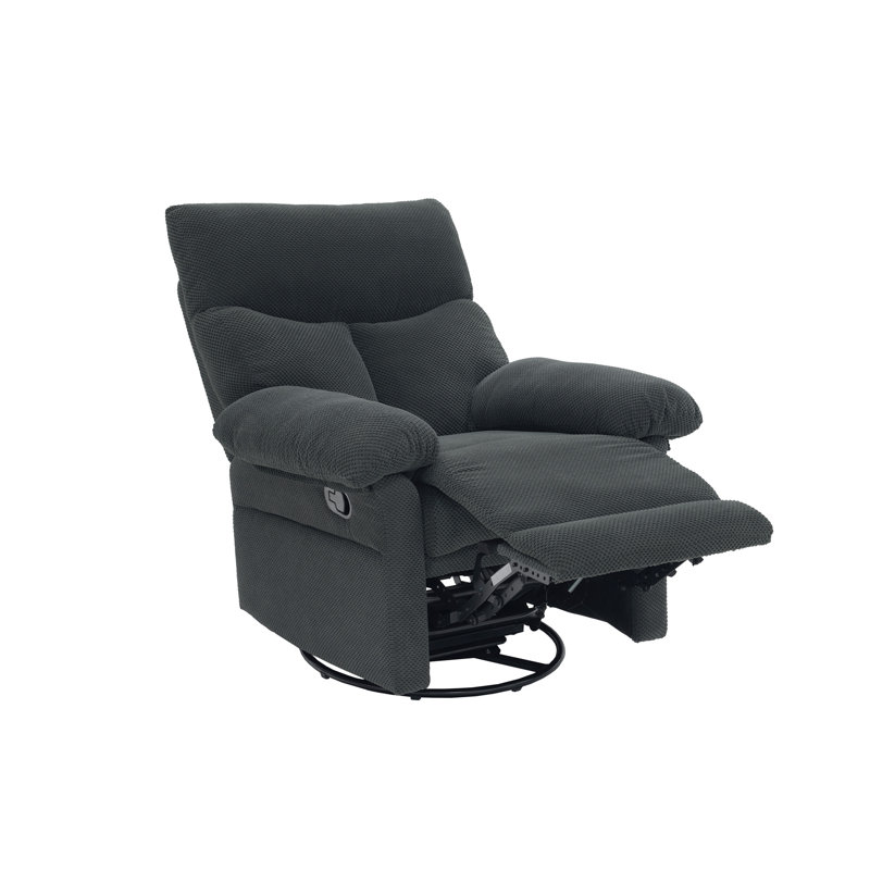 Fauteuil inclinable et pivotant Modern, Dark Grey Fabric