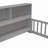 Floor Bed With Side Bookcase,Shelves,Guardrails-1567838118-1567838116