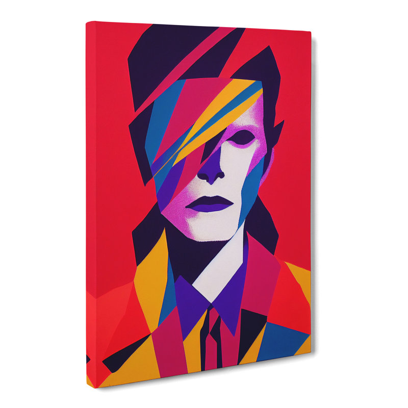 David Bowie Abstract - Wrapped Canvas, 50cm H x 35cm W x 3cm D