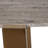 Modern Wood and Metal Rectangular Living Room Table with Shelf Storage for Home Display - Small Coffee Table for Office or Bedroom Decor - Gold & Brown-408897446