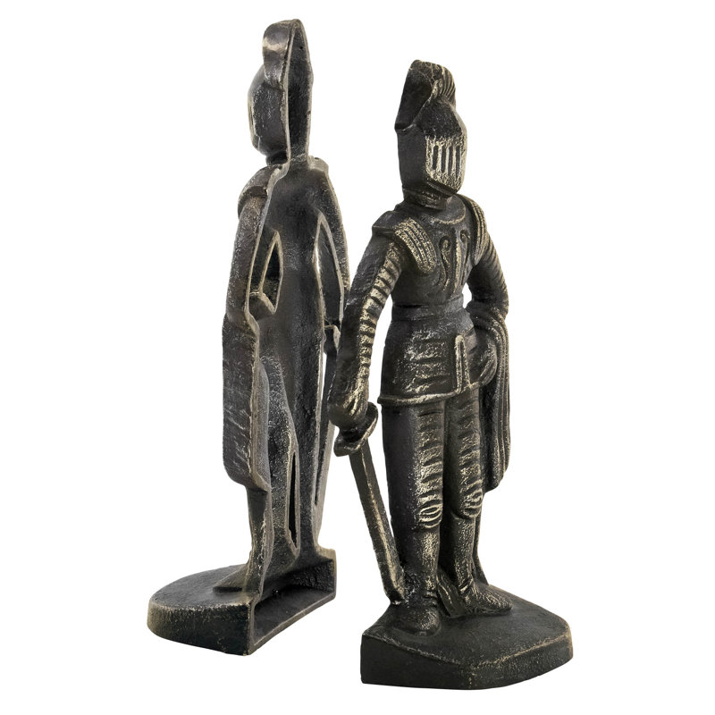 Medieval Knight Cast Iron Bookends